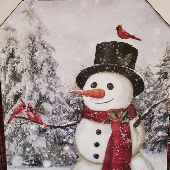 Dollar General? Holiday New 222 Dollar General Snowman Canvas